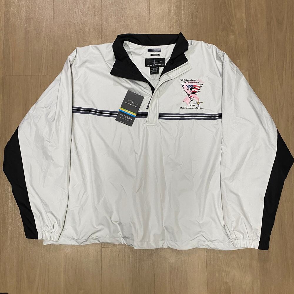 NWT Page Tuttle Golf Windbreaker Jacket Mens XXL NAS Oceana Air Show 2009